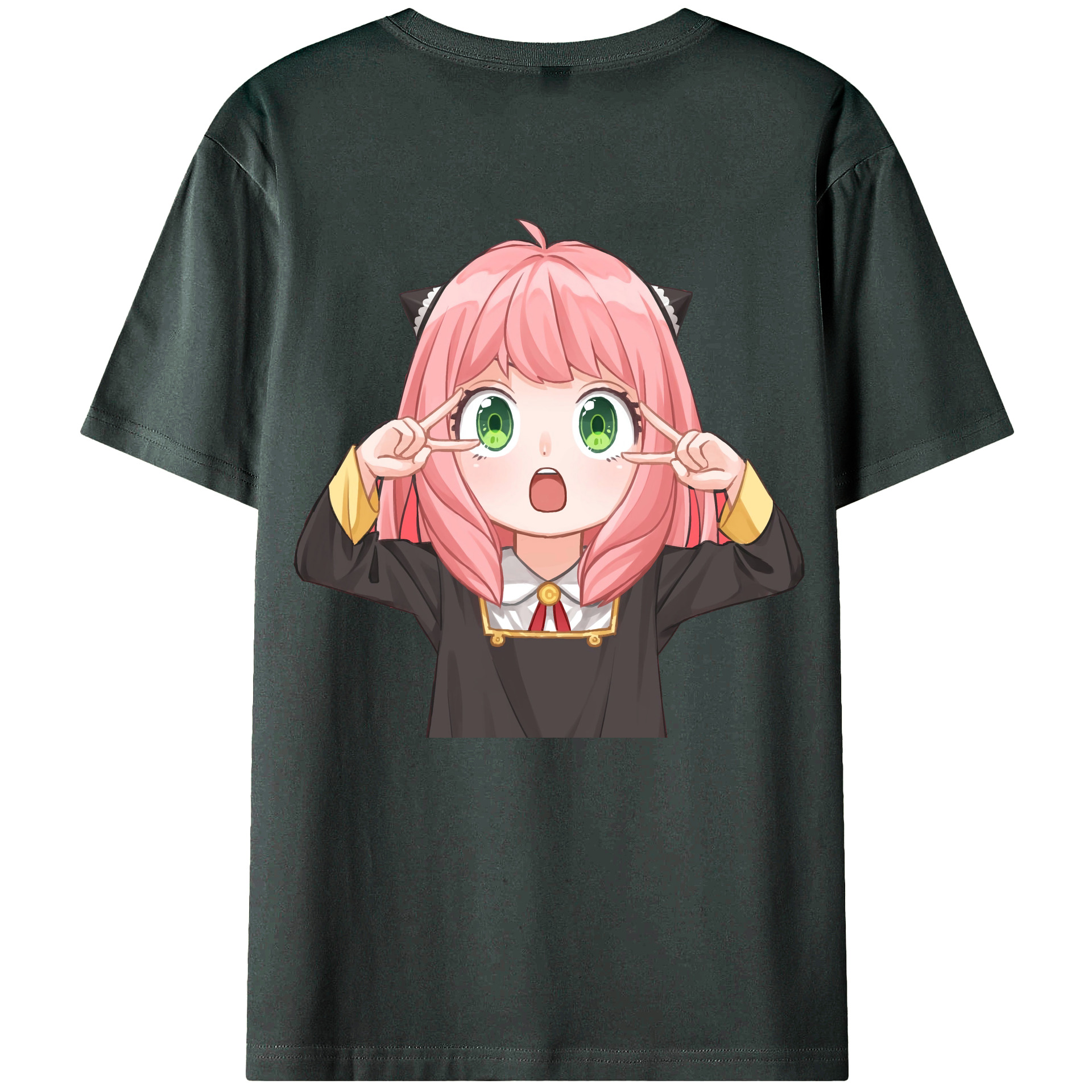 （画像用） SPY×FAMILY间谍家家酒 綿100％ メンズ半袖Tシャツ（バックプリント） 通気性
